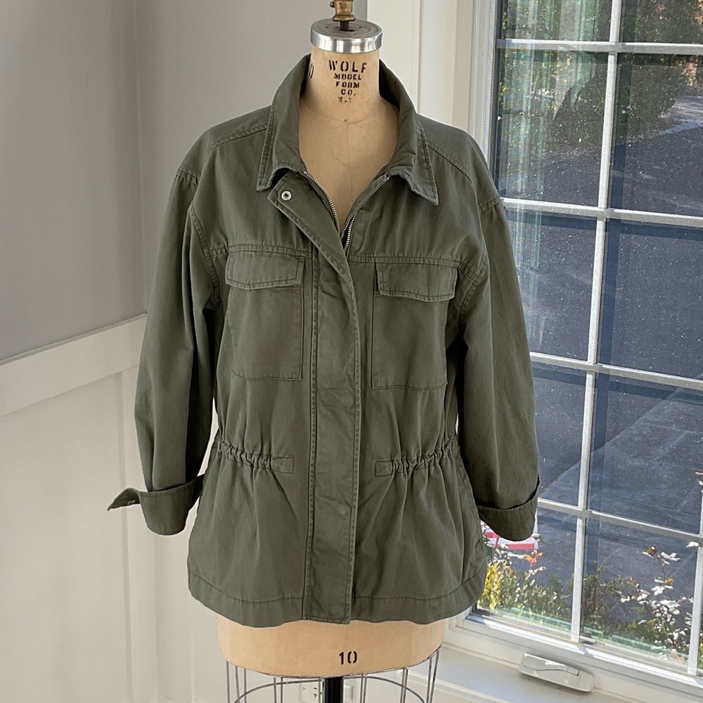 Dark Green Women's Utility Jacket